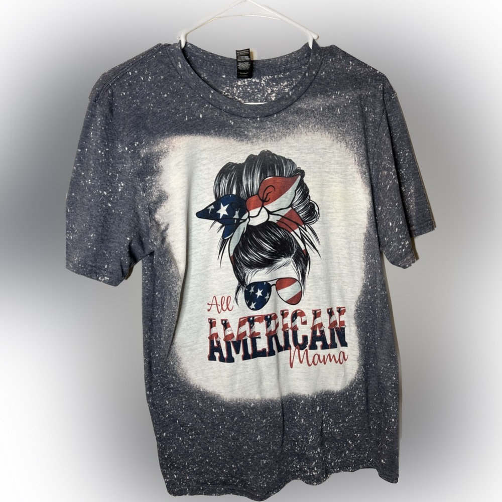 Gray all American mama short sleeved tee shirt size medium